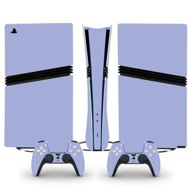 Imagem de Adesivo Skin para PS5 Pro Digital Edition, decalque de vinil, capa protetora para console de jogos e controle (roxo claro)
