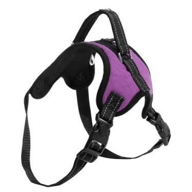 Imagem de Coleira Peitoral Air Pull para cachorro Mimo G Roxo PP328