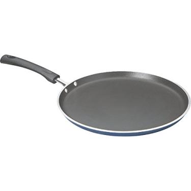 Imagem de G&D Utensílios de indução de alumínio antiaderentes compatíveis com chapa Tawa plana panela ideal para omelete de ovo e panqueca plana compatível com fogão a gás de indução (3 mm)
