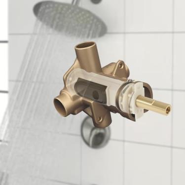 Imagem de Kit de substituição de cartucho de torneira compatível com chuveiro de banheira Moen 1222, acessório de substituição de núcleo de válvula de torneiras econômicas, latão e plástico, fácil instalação