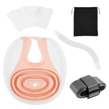 Imagem de KHZSPP Lavatório de cabelo portátil, lavatório de cabelo dobrável, bandeja de lavagem de cabelo com mangueira telescópica e tubo de drenagem para mulheres grávidas, idosos e feridos