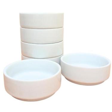 Imagem de Kit Jogo 6 Tigelas sobremesa 100ml empilháveis Porcelana (2) - Antilop