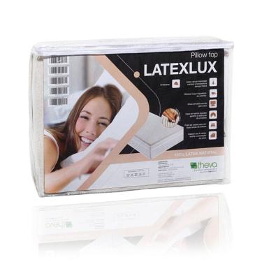 Imagem de Pillow Top Latexlux Látex Natural Solteiro 88X188X2,5 Cm