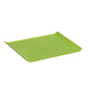 Imagem de Bandeja Servir Quadrada 30x45 Verde em Plástico Resistente Linha Tropical Linha Premium