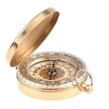 Imagem de Bussola, Bússola Metálica de Sobrevivência para Caminhadas, Acampamentos -Caça e Navegação