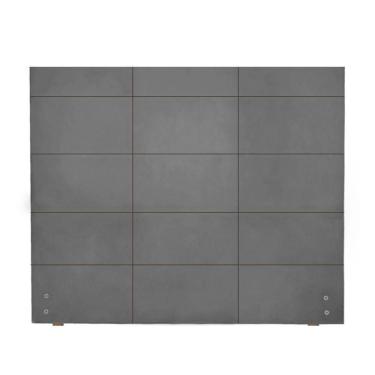 Imagem de Cabeceira Larissa Viuva para Colchão de 1,28mt-suede Grafite