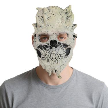 Imagem de Warrior Skull Masks, resina, meio rosto, cosplay, festa de Halloween