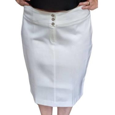 Imagem de Saia Feminina Morena Luz Plus Size Off White