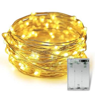 Imagem de Cordão de Led Fio de Fada 5m Branco Quente - Iluminação Decorativa - L