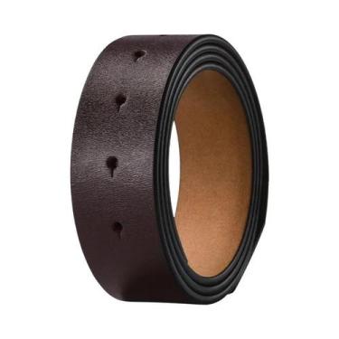 Imagem de Cinto De Couro Masculino De Alta Qualidade Com Fivela Automática 33cm 