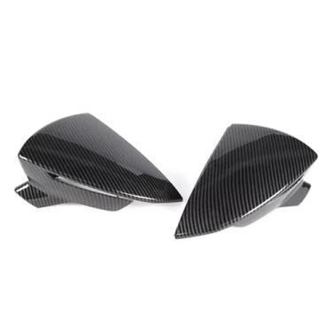 Imagem de Retrovisor do carro espelho lateral capa asa tampa exterior guarnição da porta substituição Compatível com seat leon mk3 5f 2012-2020 ibiza mk5 2017-2023(Carbon Look)