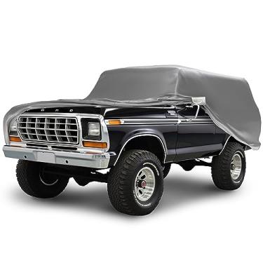 Imagem de AllGuard Capa de carro SUV Max à prova de intempéries e garantia compatível com Ford 1980-1986 Bronco 3ª geração - capa externa bloqueio de cabo de roubo acessórios SUV melhores do que à prova d'água