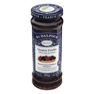 Imagem de Geleia Francesa St Dalfour Quatro Frutas 284g, 1, Amora, Morango, Fram