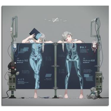 Imagem de Anime Girls Poster Cyborg Canvas Prints X Rays Wall Art For Home 1 painéis Decorações Noframed 20.3 cmx20.3 cm