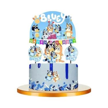 Imagem de Suprimentos Para Festa De Aniversário Bluey Tema De Cão De Desenho Ani