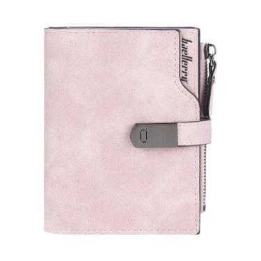 Imagem de Carteira Curta Feminina Com Fecho Magnético, Porta-Cartões De Alta Qua