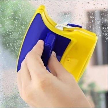 Imagem de Limpador Magnético Dupla Face Limpa Vidro Aquário Janela - Ímã Forte 4-12mm Anti-Algas, Fácil Sem Molhar Mãos