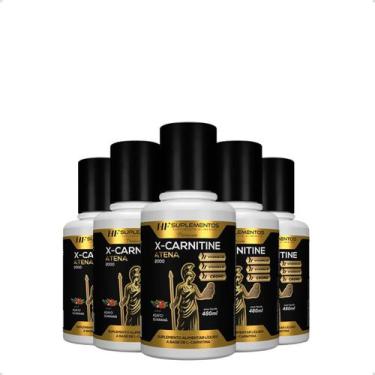 Imagem de 5x x-carnitine 2300 cromo 480ml acai guarana hf suplements