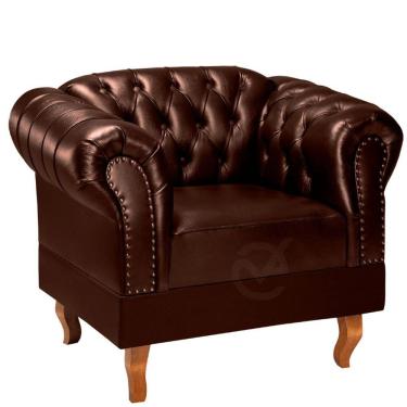 Imagem de Poltrona Chesterfield Duque Via Encanto Courano Marrom
