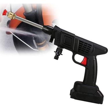 Imagem de Lavadora De Alta Pressão Sem Fio P- Uso Doméstico Portátil C- Bocal Multifuncional E Mangueira