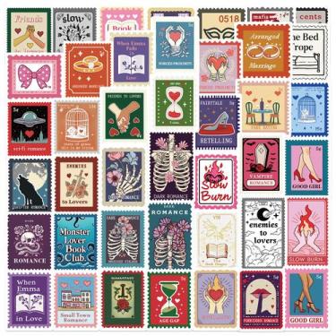 Imagem de Pacote de adesivos Vintage Aesthetic Bookish Romance, 50 unidades - yi