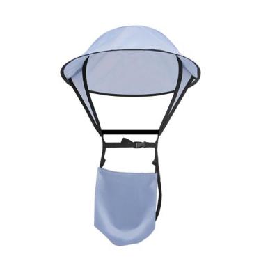 Imagem de Chapéu de sol dobrável com bolsa de armazenamento, alça ajustável - ci
