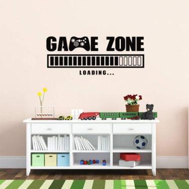 Imagem de Adesivos de parede Game Zone Loading Cartoon Controller PVC 56x23cm - 