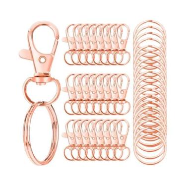 Imagem de 30 Peças De Chaveiros Com Fecho Rotativo Tipo Lagosta, 15 Peças De Cha