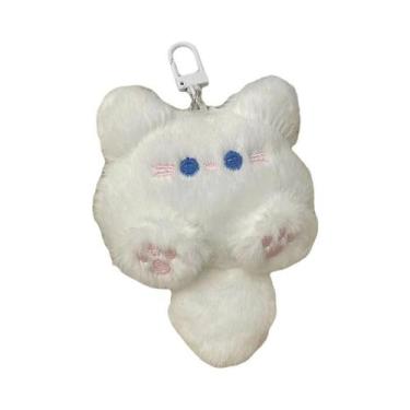 Imagem de Chaveiro De Pelúcia De Gato Com Cauda Longa, Estilo Kawaii, Para Mulhe
