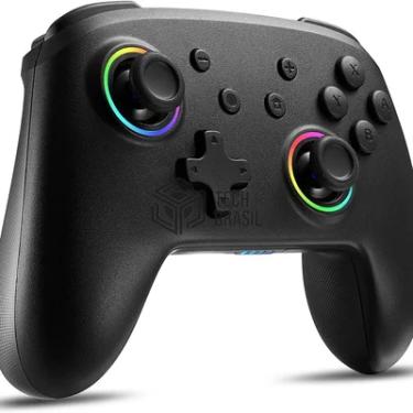 Imagem de Controle Sem Fio Pro Para Nintendo Switch PC Ios Android Steam Sixaxis Bluetooth - 10 Cores LED