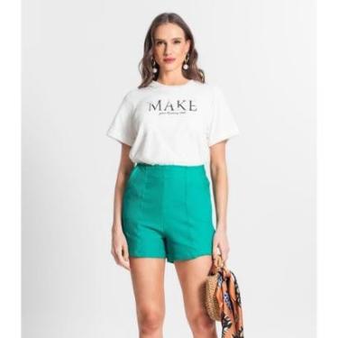 Imagem de Shorts Feminino Em Moletinho Endless Verde-Feminino