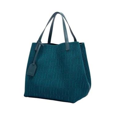 Imagem de Chch sacola nova grande capacidade preta simples sacola de compras de 