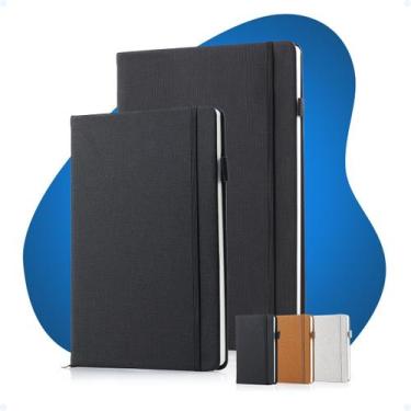 Imagem de Kit Caderno Tipo Moleskine B5 A5 Executiva Pauta MarcaPágina - Hxt, Pr
