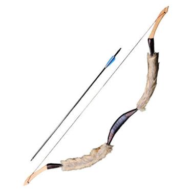 Imagem de Arco Tradicional Mongol Flecha Felpudo 26 Lbs Para Treino - Tenda Medi