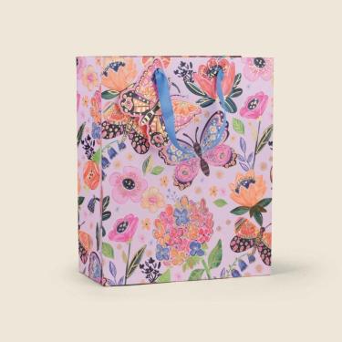 Imagem de Sacola para Presente Butterfly Papel M - A\CASA