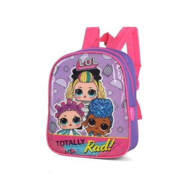 Imagem de Mochila escolar infantil LOL Luxcel, Roxo