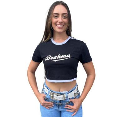 Imagem de Cropped Country T-shirt Feminino Cowgirl Circuito Brahma TXC Original,