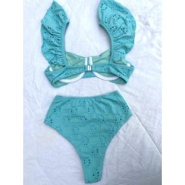Imagem de Biquíni Grécia - SMELL SWIMWEAR, Azul, Hot Pant + meia taça aro com ba