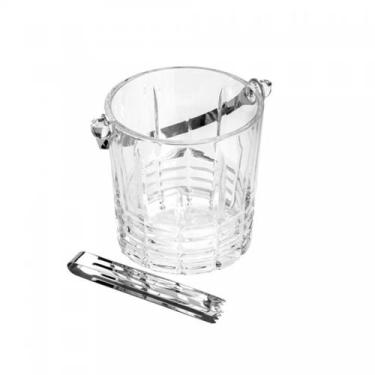 Imagem de Balde gelo alça pegador grego 15cmx13cmx14cm cristal wolff