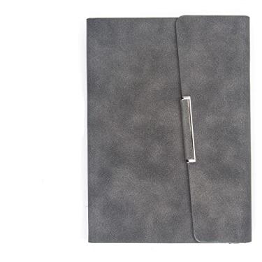 Imagem de Caderno de negócios a5 bloco de notas de espessamento de escritório caderno de trabalho de colarinho branco, cinza