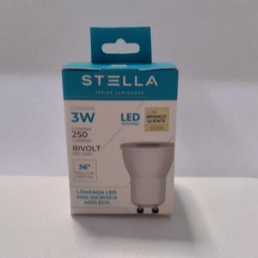 Imagem de Lampada Led Mini Dicroica Mr11 3W 3000K -  Stella - Sth8513/30 - Bella