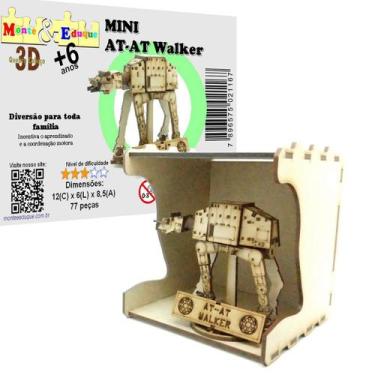 Imagem de Brinquedo Quebra Cabeça 3D Mini Nave Star Wars At-At Walker - Monte &