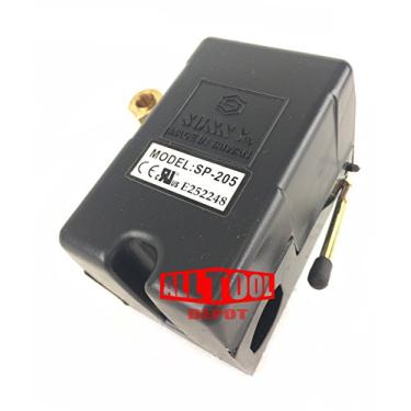 Imagem de Interruptor de pressão do compressor de ar de substituição, Sunny L1, 1 porta, 95-125 PSI, 25 Amp