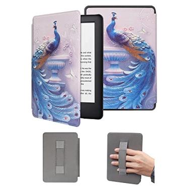 Imagem de Capa protetora de 15 cm para Kindle 11ª geração lançada em 2022 - Capa durável com alça automática despertar/hibernar e de mão (não serve para Kindle Paperwhite 11ª)