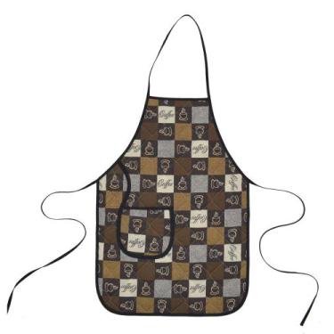 Imagem de Avental de cozinha forro tecido café - Recanto da Costura