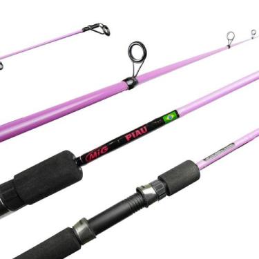 Imagem de Vara Para Molinete Piau MP-07 1,30mts 6-12lbs Rosa - Mig
