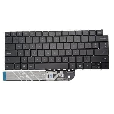 Imagem de SUNMALL Teclado de substituição compatível com Dell Inspiron 14 Plus 7440 7441, Dell Inspiron 16 Plus 7640, 7640 2 em 1, com retroiluminação (preto, com luz de fundo)