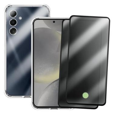 Imagem de Kit Capa Anti Impacto e 2 Película De Privacidade Para Samsung Galaxy S24 Plus
