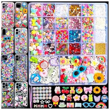 Imagem de Cmidy Kit De Pingentes Para Capas Celular, Capas, 4800 Peças, Suprimentos Celular Com Letras Unha, Slime, Strass, Joias, Deslumbrante Decoração Arte Faça Você Mesmo Y2K