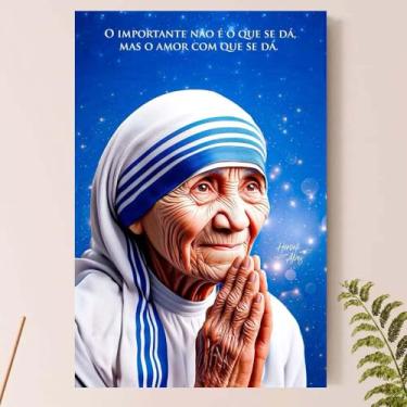 Imagem de Placa Quadro Decorativo Católico - Ma.dre T.eresa de C.lcutá (Madre_02)